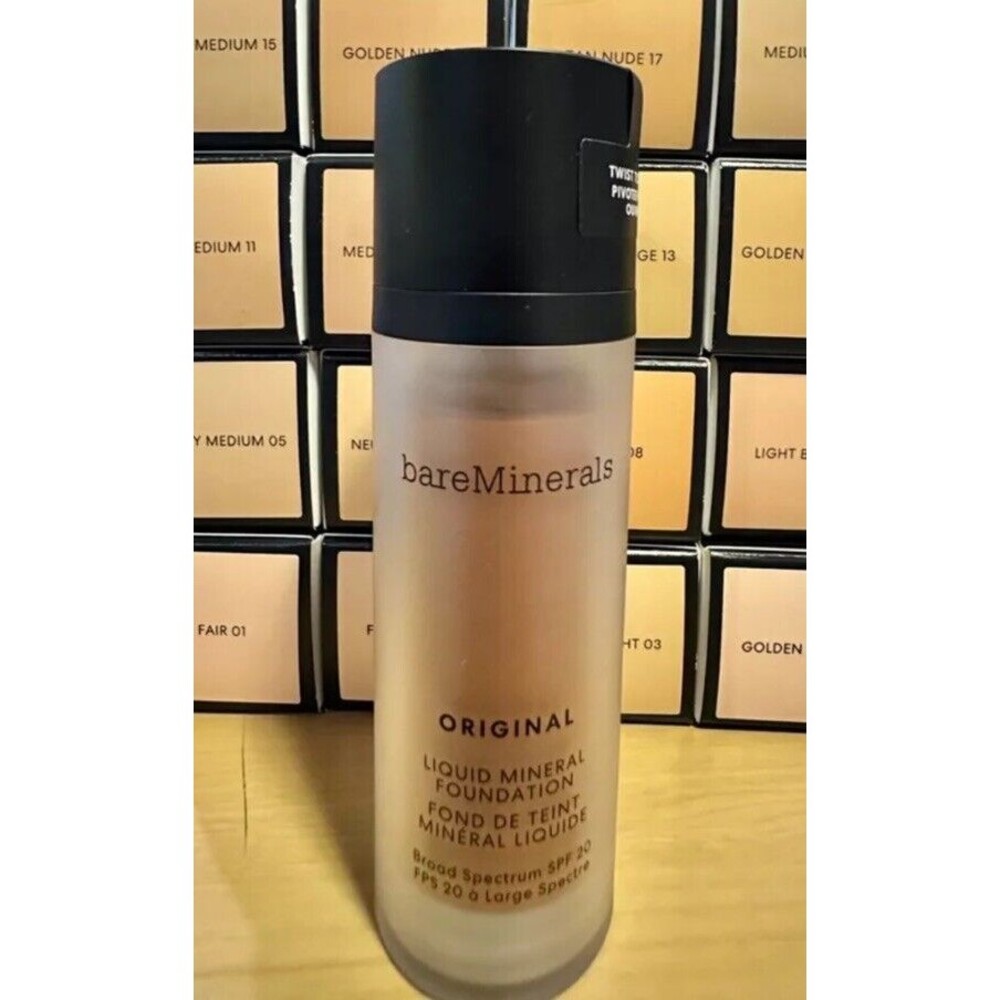 bareMinerals Original Soft Medium 11 Foundation Liquid 1oz SPF 20 Mineral Makeup